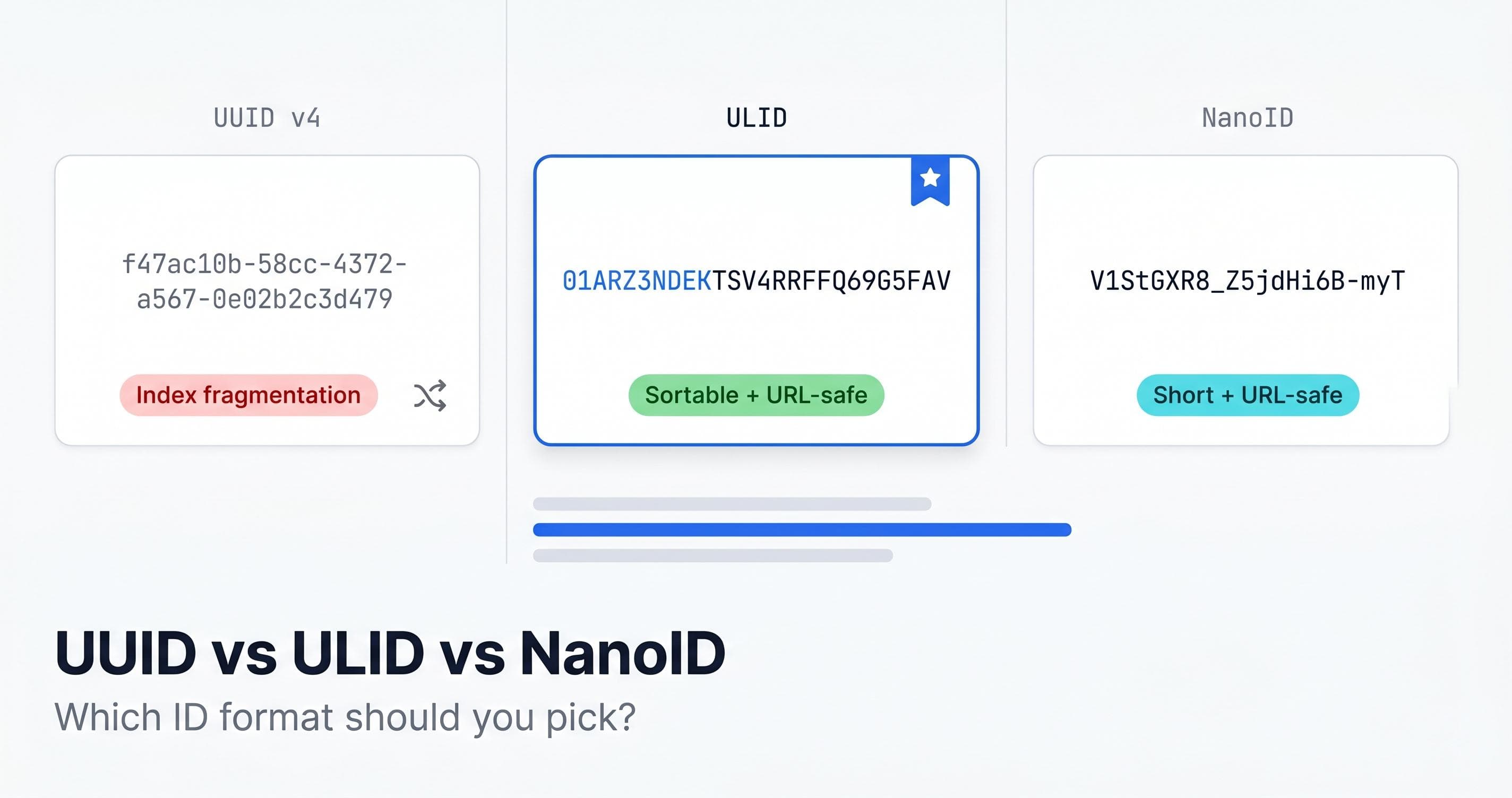 UUID vs ULID vs NanoID. Which Unique ID Format Should You Use in 2026 and Why the Wrong Choice Hurts Your Database
